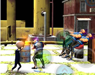 Stickman police vs gangsters street fight verekedõs HTML5 játék